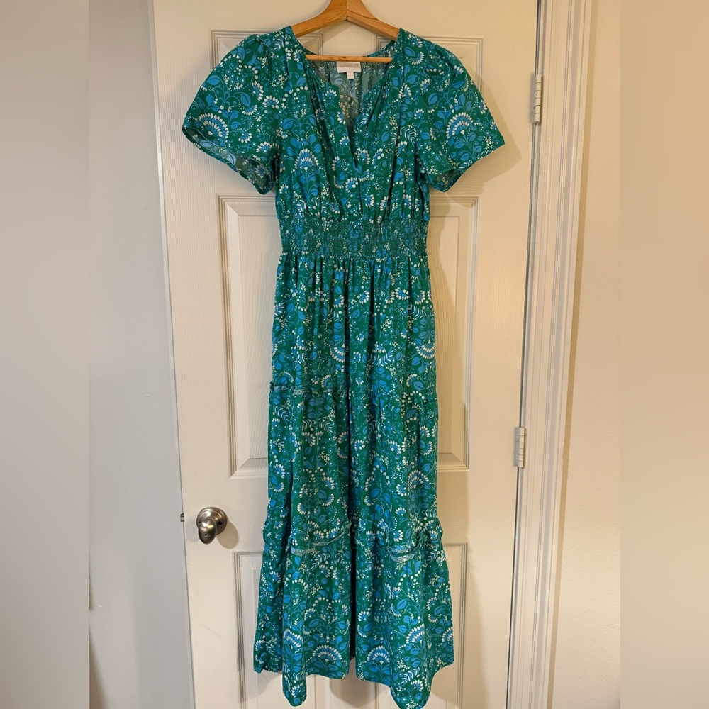 Floral Green Dress